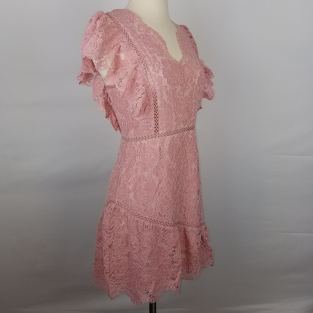 LACE RUFFLE DRESS - Picture 2 of 8